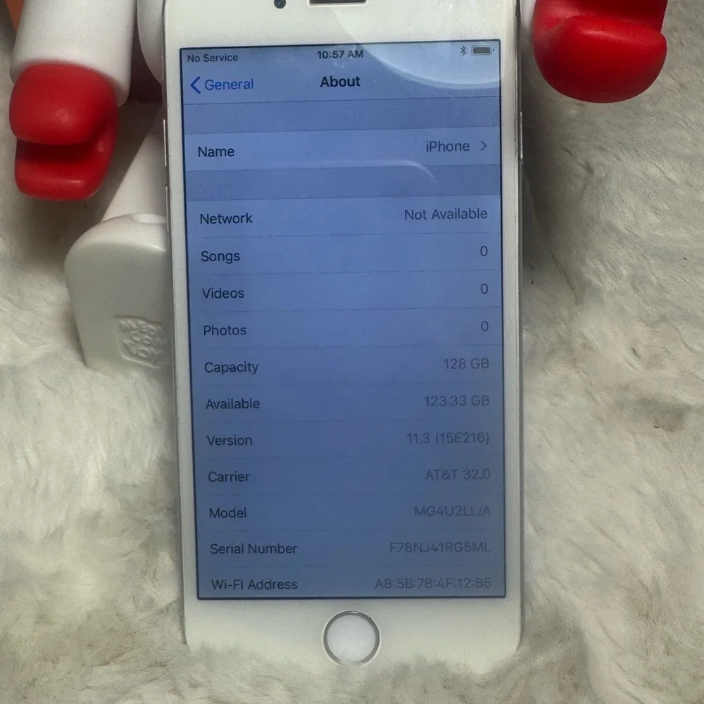 Apple  iPhone 6 Silver 128 GB AT&T (read)